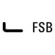 FSB Rosette gr.12 1075 Alu.0105 rd.PZ DIN L/R D/D