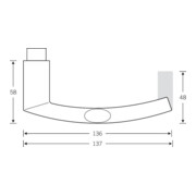 FSB Rosette gr.12 1107 Alu.0105 rd. WC-R8 DIN G/D D/D-3