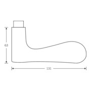 FSB Rosette gr.12 1144 Aluminium 0105 rd. BB DIN L/R D/D-3