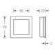 FSB Schiebetürmuschel 42 4253 blind L.70mm B.70mm VA 6204 quad. EL.-T. 18,5mm-3