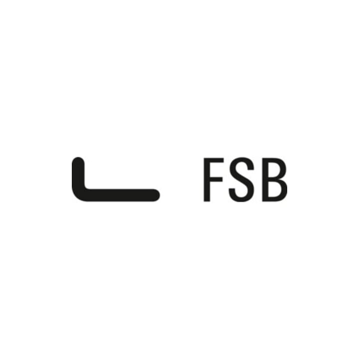 FSB Türdrückerlochteil 10 1023 Alu.0105 8mm DIN L/R