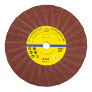 FSR 618 Roues à lamelles Klingspor 165 x 14 mm Grain 40 un seul rang 2 lamelles par paquet