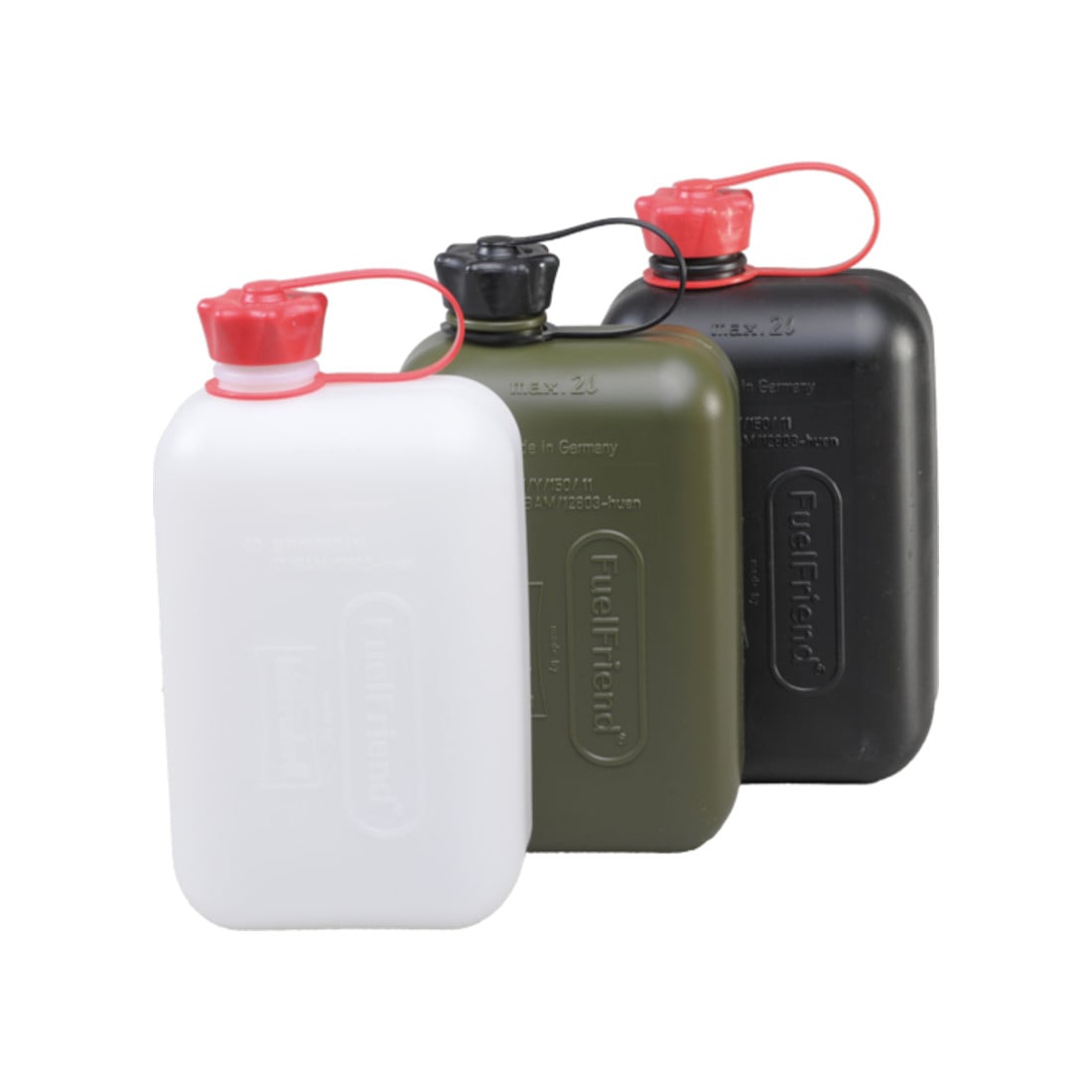 FuelFriend BIG 2,0 L, PE-HD noir avec raccord fileté rouge