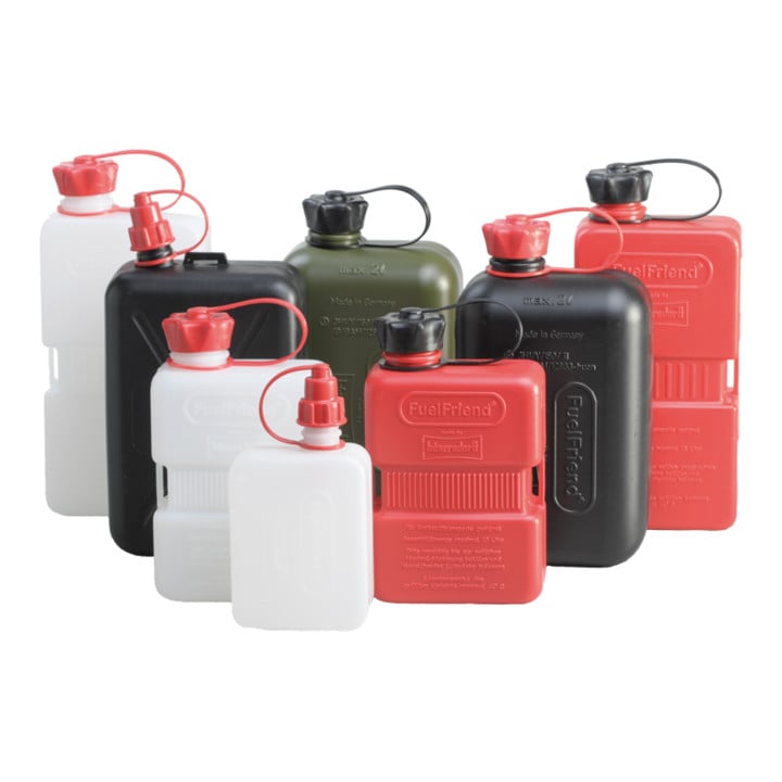 FuelFriend PLUS 1,0 L, PE-HD rouge avec raccord fileté noir