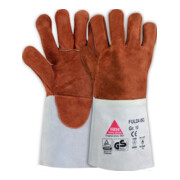 Gants de soudage à la main Cuir fendu de vachette Fulda-1