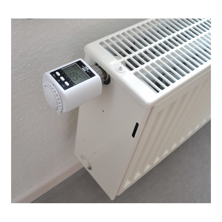 Funk-Heizkörperthermostat FHT 433 weiss, mit Funkfernbedienung und Heizungs-Ventiladapter