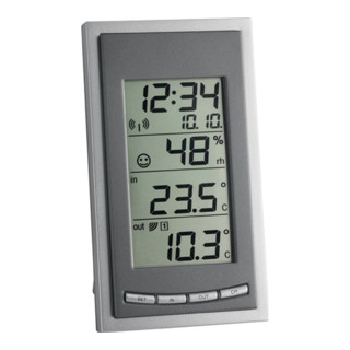 Funkthermometer Messber.auß.-40 b.60GradC/in.-10 b.60GradC H144xB81xT66mm Ku.