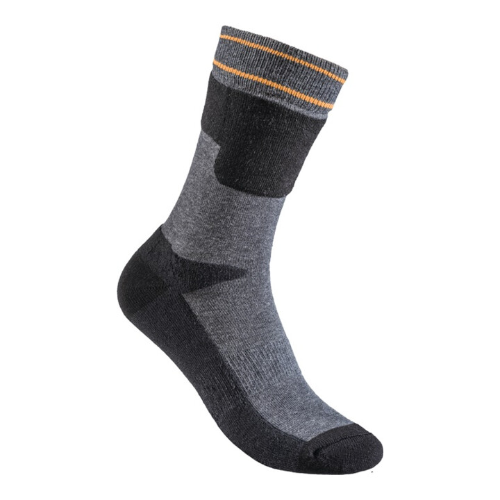Funktionssocke Dibbersen Gr.43-46 schwarz/grau FELDTMANN