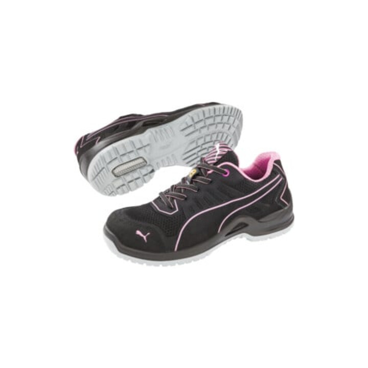 Fuse TC Chaussure de sécurité femme Pink Wns Low Taille 39 noir/rose microfibre/mesh