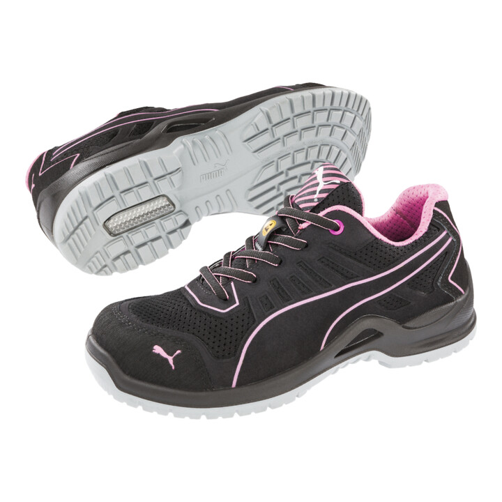 Fuse TC Chaussure de sécurité femme Pink Wns Low Taille 40 noir/rose microfibre/mesh