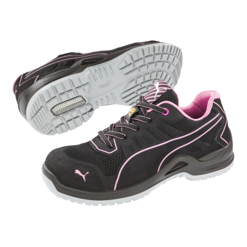 Fuse TC Chaussure de sécurité femme Pink Wns Low Taille 40 noir/rose microfibre/mesh