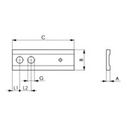Fußelement Nr.7500F 25kN M12-4