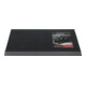 Fußmatte Alu-Anlaufkante schwarz/schwarz PP/Alu L500xB800xS22mm