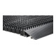 Fußmatte Alu-Anlaufkante schwarz/schwarz PP/Alu L500xB800xS22mm-4