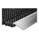 Fußmatte Alu-Anlaufkante schwarz/silber PP/Alu L430xB750xS22mm-1