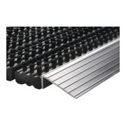 Fußmatte Alu-Anlaufkante schwarz/silber PP/Alu L430xB750xS22mm