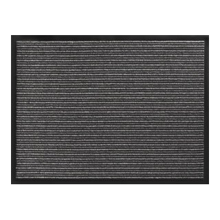 Fußmatte gestreift anthrazit PP L800xB1200xS5mm