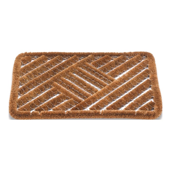 Fußmatte Kokosbürsten natur Kokos/Stahl L500xB800xS30mm