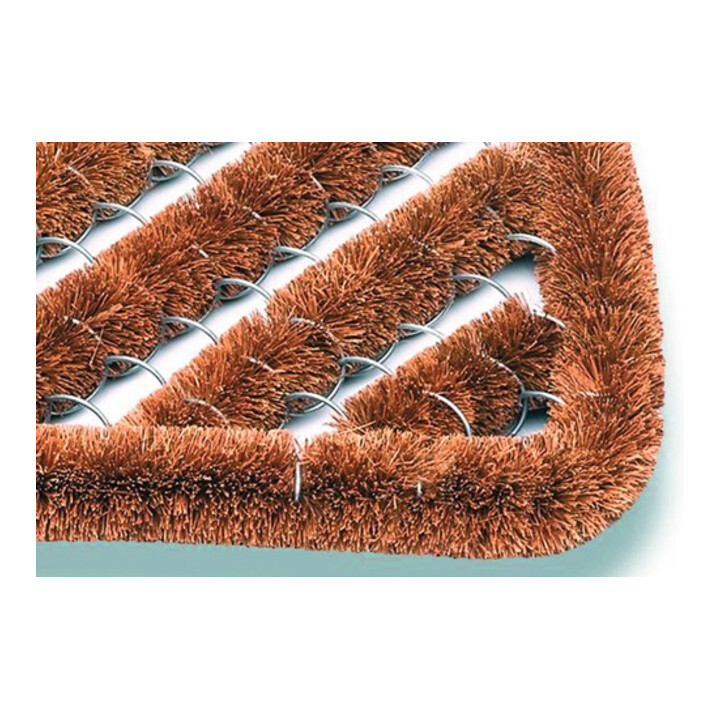 Fußmatte Kokosbürsten natur Kokos/Stahl L500xB800xS30mm