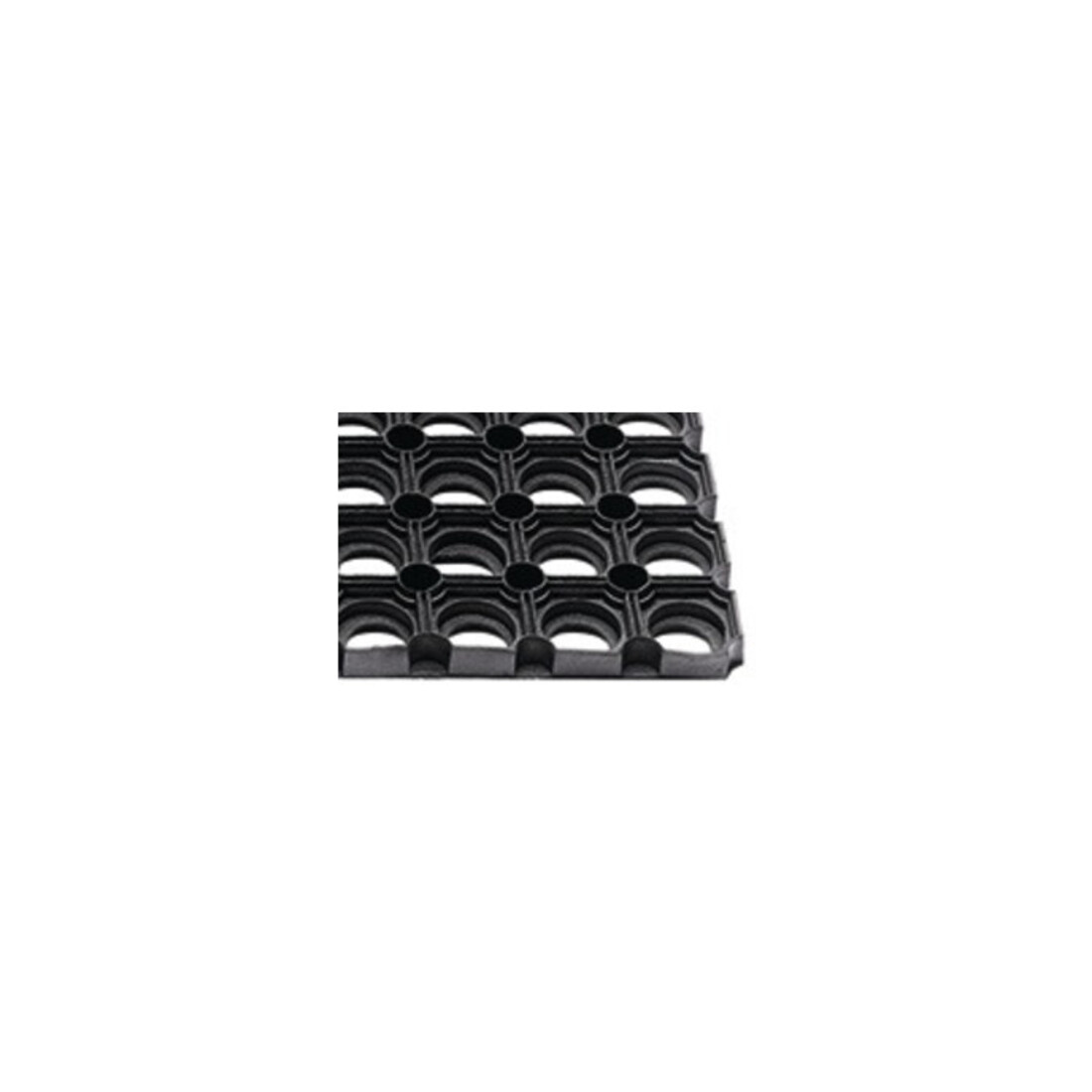 Fußmatte offene Ringe schwarz Gum.L1000xB1500xS22mm