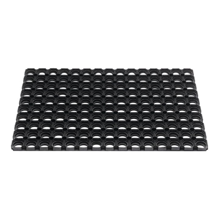 Fußmatte offene Ringe schwarz Gum.L400xB600xS22mm