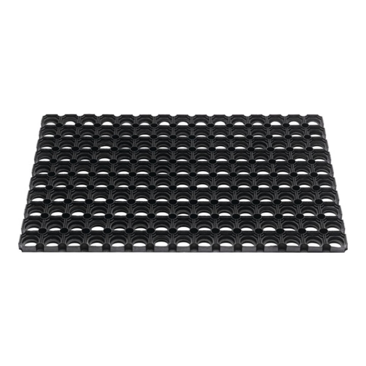 Fußmatte offene Ringe schwarz Gum.L800xB1200xS22mm