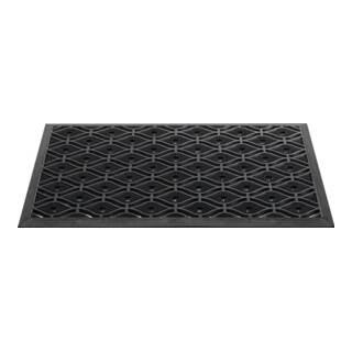 Fußmatte schwarz Gum.L450xB750xS15mm