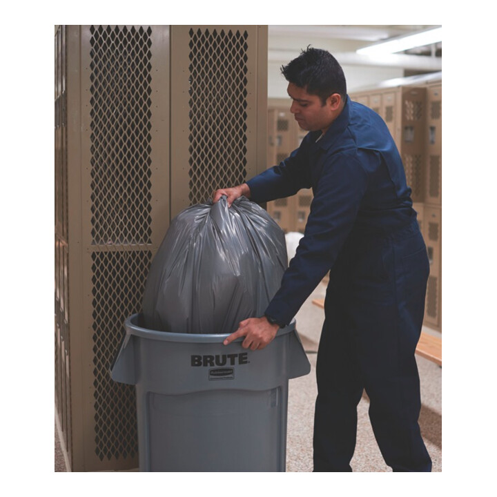 Fût polyvalent gris 76 l PE D. ext.495xH581mm RUBBERMAID