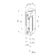 Gâche électrique 118 FS 10-24 V AC/DC Permanent non DIN L/R-2