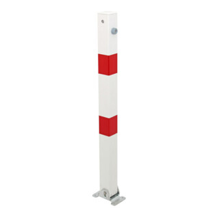 GAH Alberts Absperrpfosten KLAPPY 70x70 mm Dreik. Aufschr.