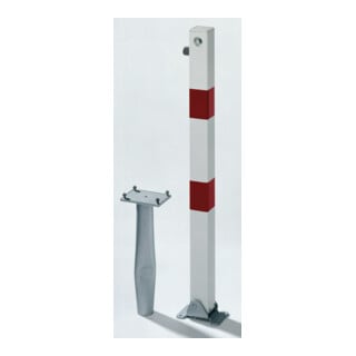 GAH Alberts Absperrpfosten KLAPPY-BO 70x70 mm Dreik. Einbet.