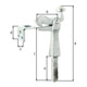 GAH Alberts Arrêt de porte avec équerre de fixation L52mm, H150mm acier-3