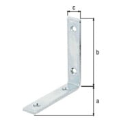GAH Alberts Balkenwinkel 100x100x20x5mm Stahl roh, gelb galvanisch verzinkt-3