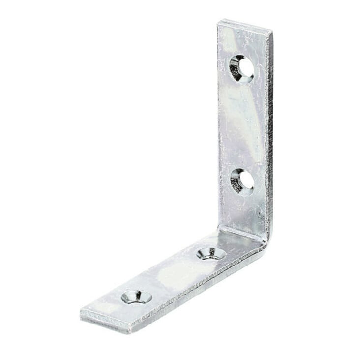 GAH Alberts Balkenwinkel 80x80x20x5mm Stahl roh, gelb galvanisch verzinkt