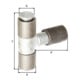 GAH Alberts Bande de soudage pour portail L 95mm, H 95mm acier brut-4