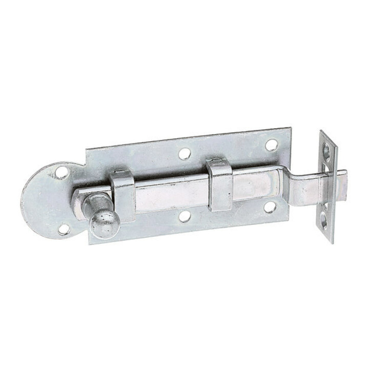 GAH Alberts Barre de fenêtre avec fixation, gâche courbée B30xL80, course 12mm, acier galvanisé