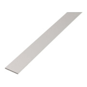GAH Alberts Barre plate lisse, non perforée, L1000mm l30mm, e2mm Aluminium argenté anodisé