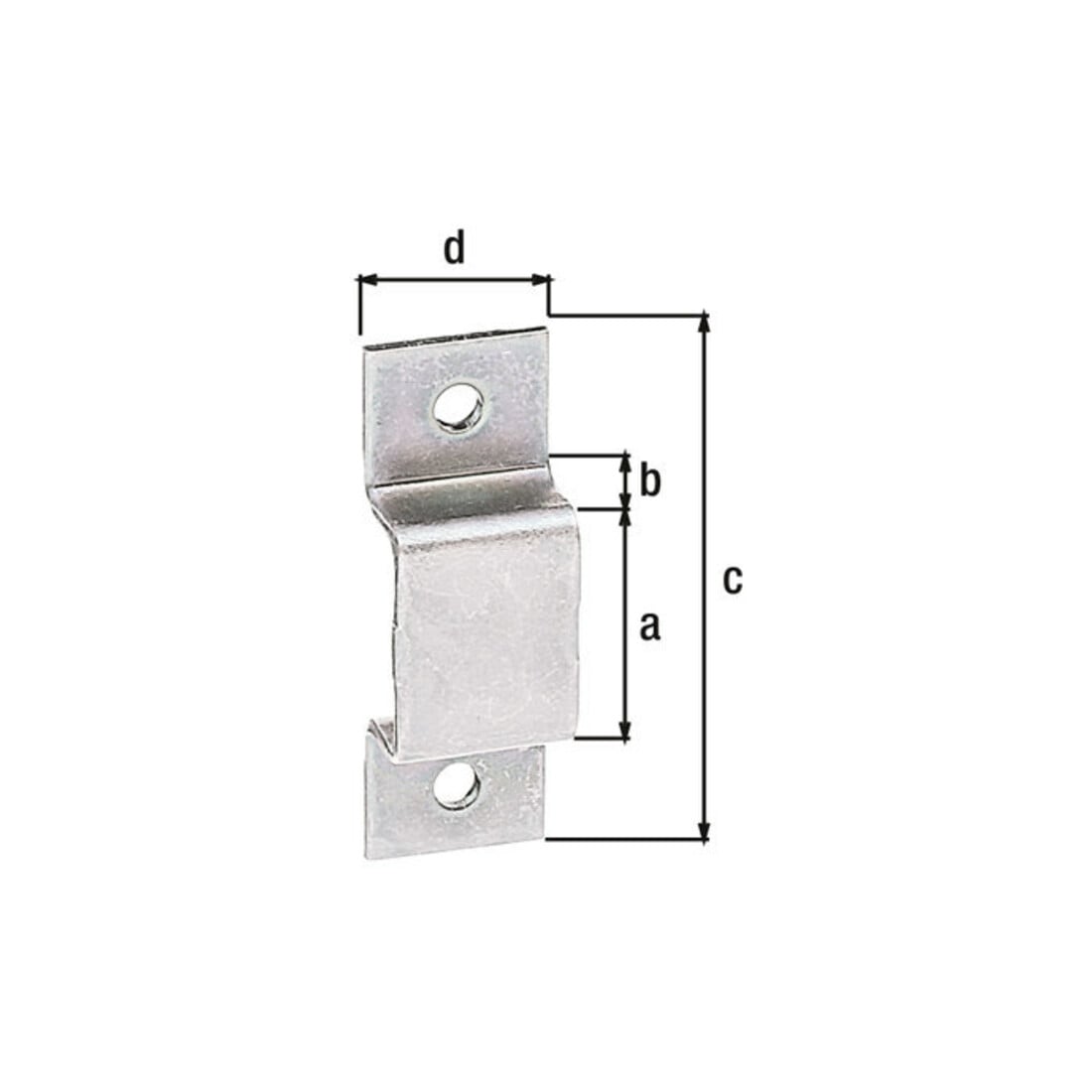 GAH Alberts Boucle pour loquet L 13mm, l 38mm Acier, galvanisé