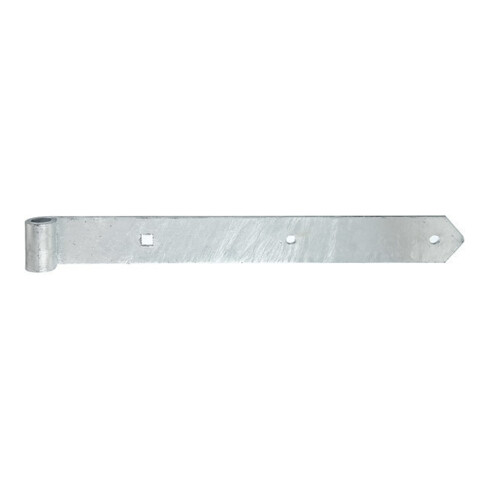 GAH Alberts Chargement de porte droit, pour carré 16 mm 400 mm acier, galvanisé à chaud