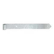 GAH Alberts Chargement de porte droit, pour carré 16 mm 400 mm acier, galvanisé à chaud-3