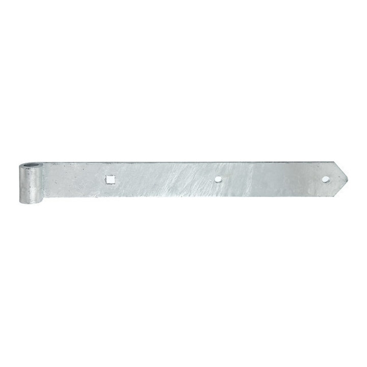 GAH Alberts Chargement de porte droit, pour carré 16 mm 400 mm acier, galvanisé à chaud