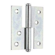 GAH Alberts Charnière de levage de porte angulaire, L65xH80mm galvanisée-3