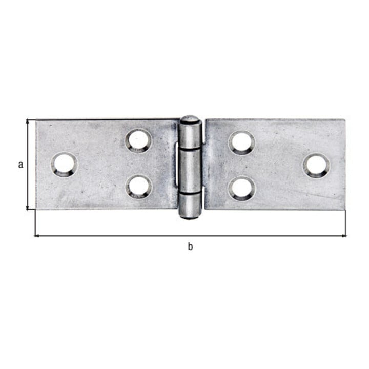 GAH Alberts Charnière de meuble L 101mm, l 32mm Acier inoxydable résistant à la rouille