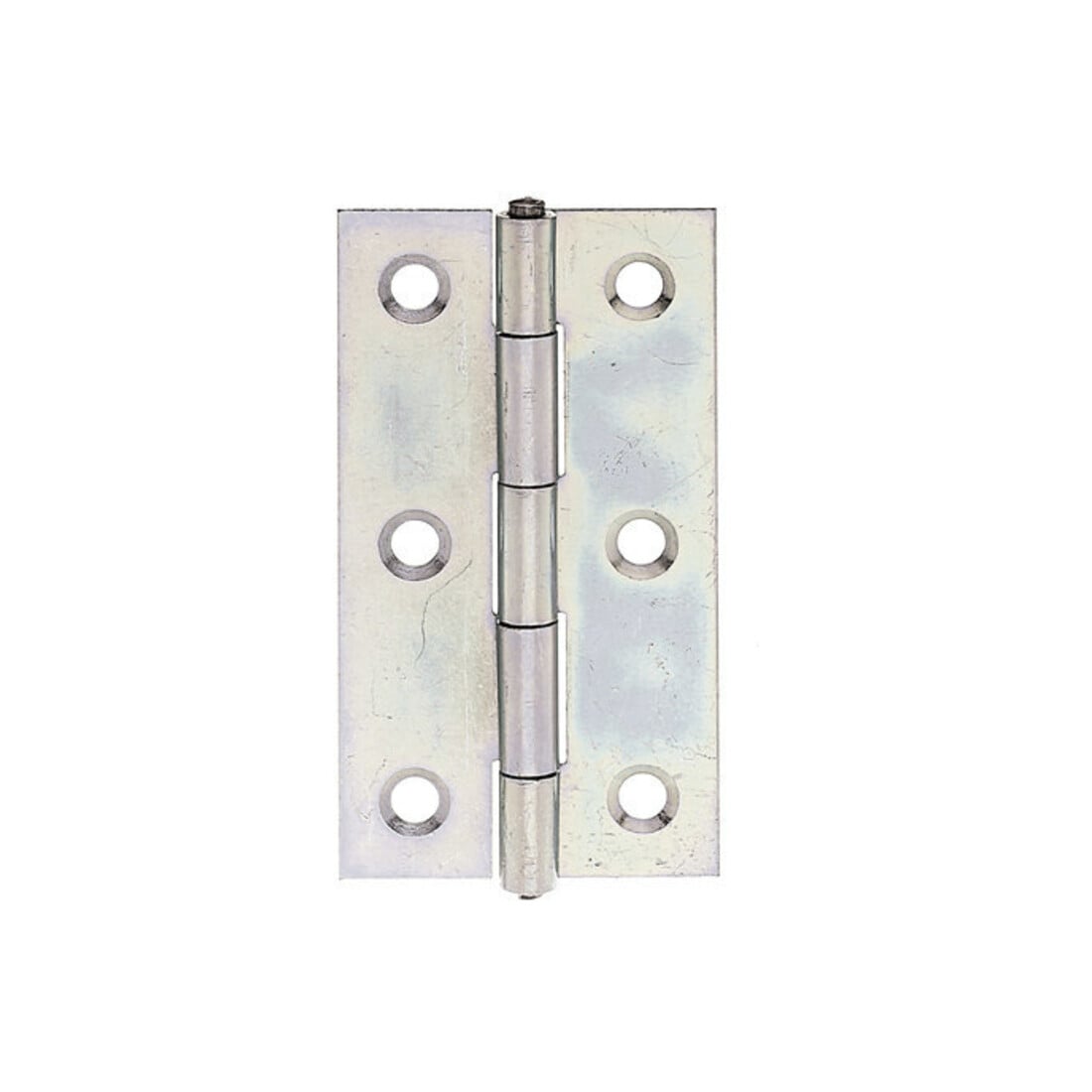 GAH Alberts Charnière de porte angulaire, L34xH64mm avec axe inox poli, galvanisé sendzimir