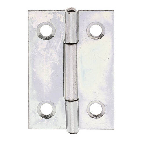 GAH Alberts Charnière de porte angulaire, L36xH38mm avec axe inox, galvanisé
