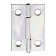 GAH Alberts Charnière de porte angulaire, L36xH38mm avec axe inox, galvanisé