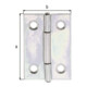 GAH Alberts Charnière de porte angulaire, L36xH38mm avec axe inox, galvanisé-3