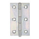 GAH Alberts Charnière de porte angulaire, L45xH82mm avec goupille inox zinguée-1