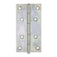 GAH Alberts Charnière de porte angulaire, L49xH100mm avec axe inox riveté jaune, sendzimir-3