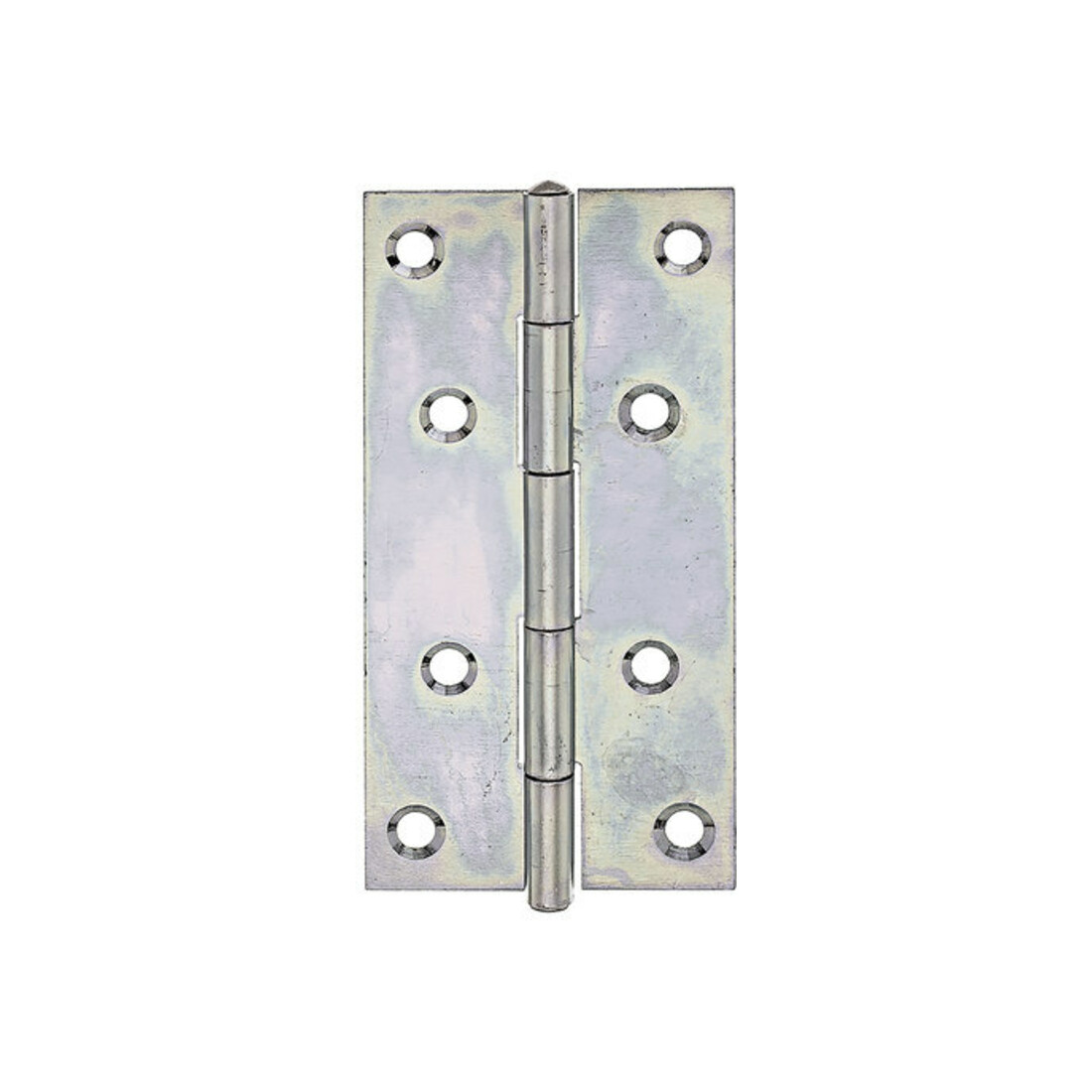 GAH Alberts Charnière de porte angulaire, L49xH100mm avec axe inox riveté jaune, sendzimir